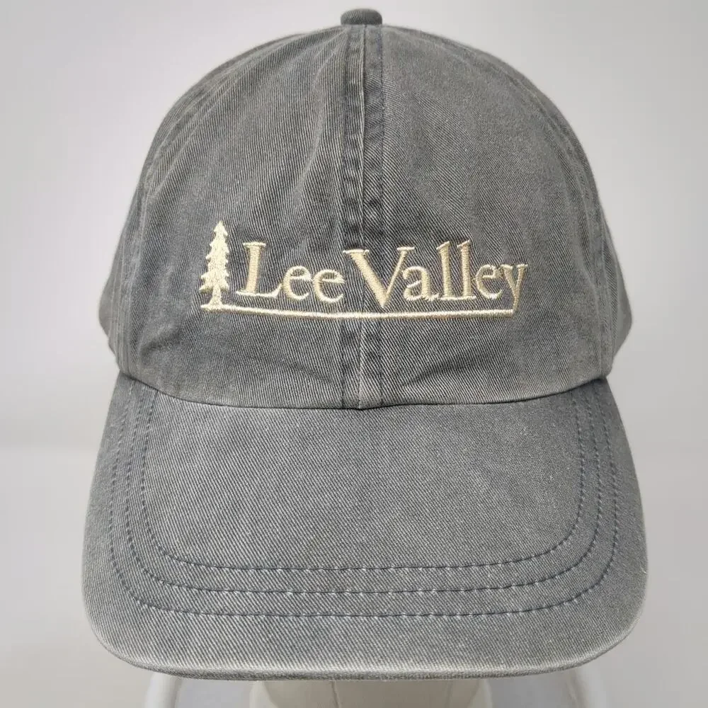 KP Baseball Cap Gray One Size Lee Valley Tools Tree Embroidery Slideback hat